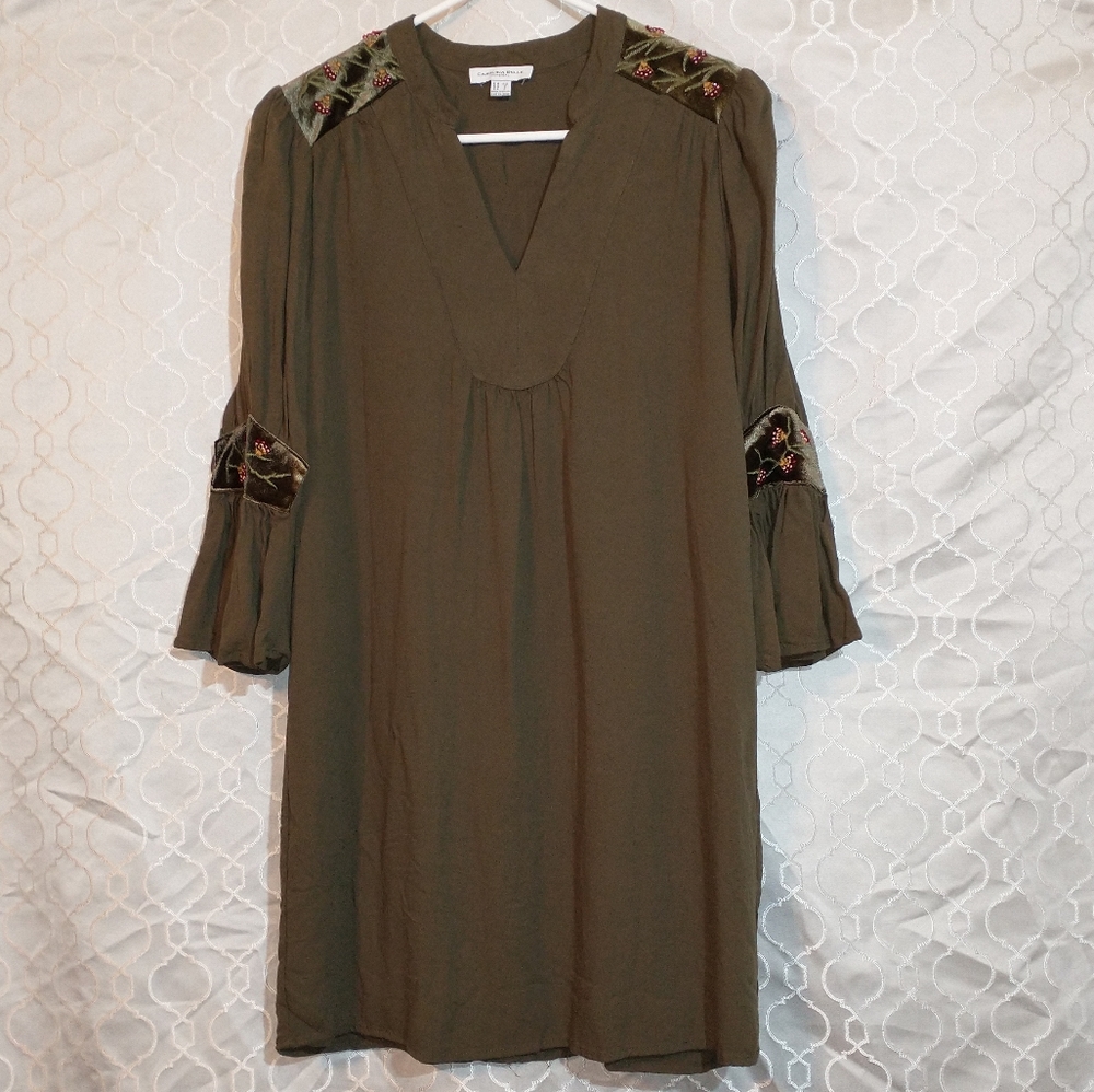 Carolina Belle olive green dress Size 2